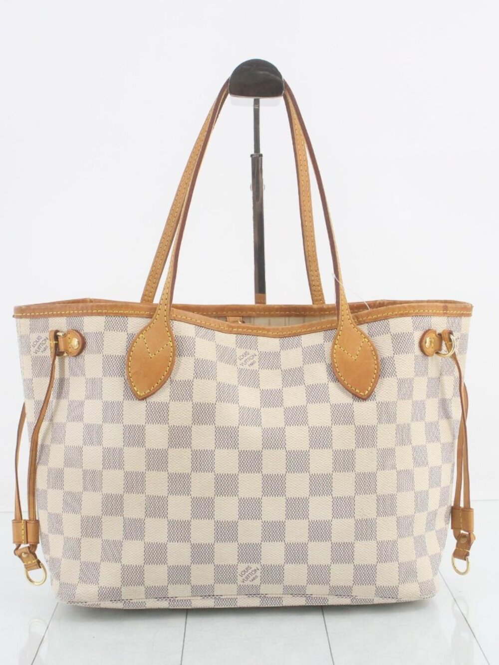 Louis Vuitton Damier Azur Canvas Tote in Cream and Tan